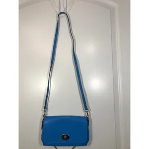 Coach Mini Ruby Pebbled Leather Cobalt Blue Crossbody F34604 NWT thumbnail 9