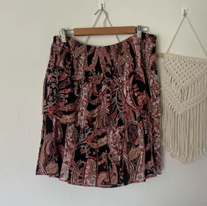 Anthropologie Tyla Tiered Paisley Print Mini Skirt thumbnail 2