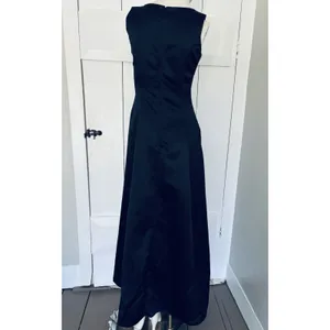 Vintage Southeastern Black Dress Women's Size 0 Long Formal Bridal Prom 80's 90s thumbnail 3