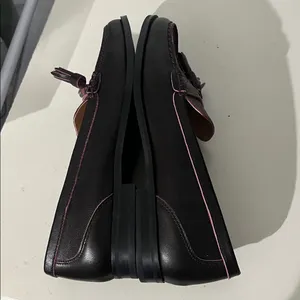NYDJ Women’s Leather Burgundy Tassel Loafers Ariel Wine Size 8.5 thumbnail 6
