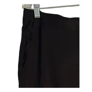Nike Pants Womens Size L Black Zip Pockets Zip Away Hem Mid Rise Sports Comfort thumbnail 6