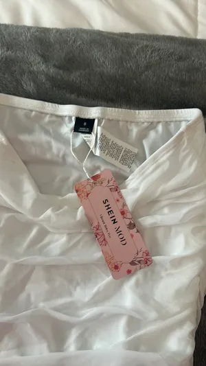 Shein Mini Skirt White thumbnail 2