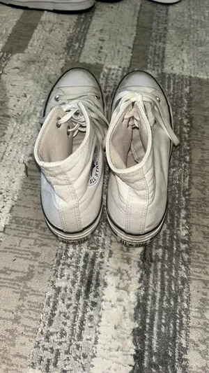 White Converse Platform High-Top Chuck Taylor All Star Sneakers thumbnail 3