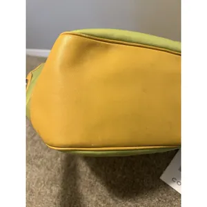 Coach Vintage Garden Tote Green Apple/ Yellow-6734 Coach Cards Included thumbnail 12