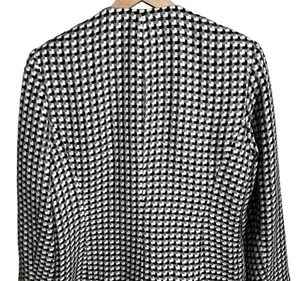 Liz Baker I Vintage 80s Black & White Houndstooth Skirt Suit Set Separates thumbnail 6
