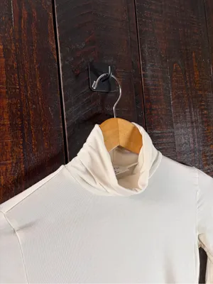Babaton Women's Cream Long-Sleeve Turtleneck Top thumbnail 6