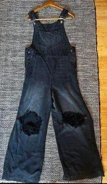 Free People Black Overalls thumbnail 1