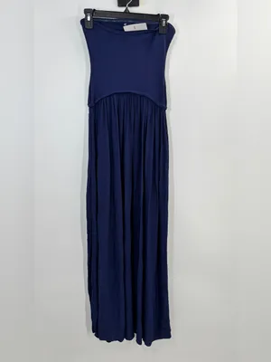 SOLID & STRIPED The Strapless Sasha in French Navy thumbnail 4
