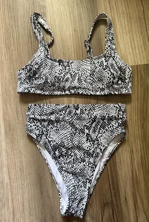 Xhilaration Snake Print Bikini Set thumbnail 1