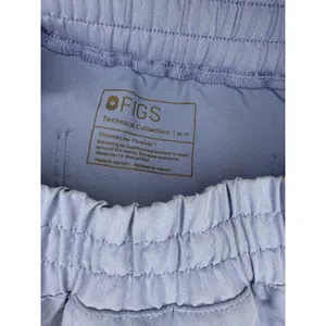 FIGS High Waisted Zamora Jogger Scrub Pants Blue Women's Medium Petite Uniform thumbnail 5