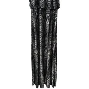 Y2K Seductions by Sirens Geometric‎ Print Maxi Dress Coastal Travel Resort XS thumbnail 8
