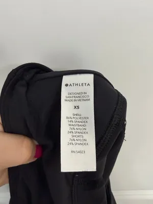 Athleta Run With It Black Running Skort Built-In Shorts XS thumbnail 7