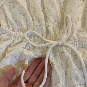 Tilly's Cute white bohemian trim crochet lace romper thumbnail 2