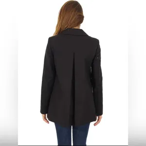 Michael Kors Black Trench Coat SZ:L thumbnail 3