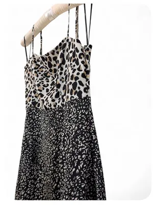 Lulus Women’s Being Bold Leopard Print Satin Midi Slip Dress Size Small thumbnail 11