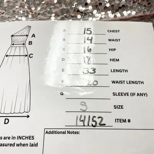 Womens Sequin Dress Large Asymmetrical Cocktail Party Formal Y2K Night Out NYE thumbnail 9