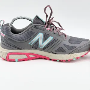 New Balance 412 v3 Womens Trail Running Shoes Grey Pink Teal WTE412H3 Size 9.5 D thumbnail 6