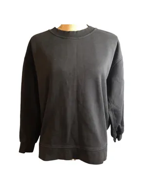 Lululemon Perfectly Oversized Crew Sweatshirt Women's Black thumbnail 2