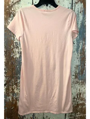 J. Crew Tshirt dress size Medium light pink thumbnail 3