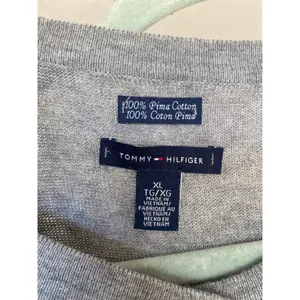 Tommy Hilfiger 100% Pima Cotton Gray Cardigan French Preppy Classic Parisian‎ XL thumbnail 5