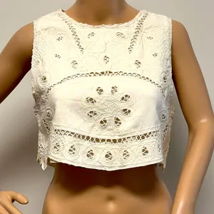 NWT Urban Outfitters Lace Overlay Cropped Top thumbnail 1
