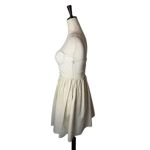 L'Academie Simone Mini Dress Women Small Ivory Cotton Corset Balletcore Revolve thumbnail 6