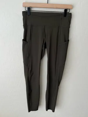 Lululemon fast and free high rise leggings reflective dark olive 8 thumbnail 6