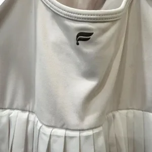 Fabletics Dress Womens Small White Tank Pleated Tennis Skater Racerback Athletic thumbnail 8