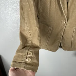 Gap Blazer‎ Womens Small Khaki Tan Corduroy Jacket Y2K VTG Vintage Academia thumbnail 3