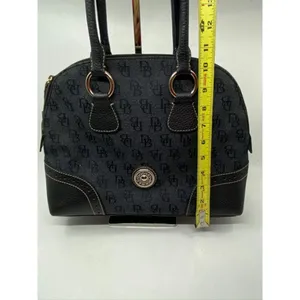 Dooney & Bourke Over Signature Fabric Size M Gray thumbnail 3