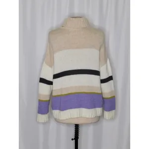 Anthropologie ALDOMARTINS‎ Striped Turtleneck Sweater Aldo Martins Wool Small thumbnail 7