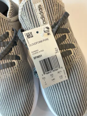 Adidas CloudFoam Pure White Night Metallic Size US Women’s 7 thumbnail 5