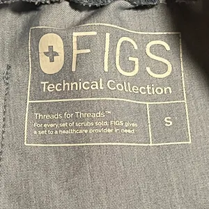 Womens small FIGS Technical Collection Yola Slim Scrub Pants-light blue thumbnail 11