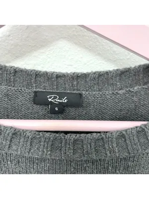 Rails Perci Intarsia Cat Cotton & Cashmere Sweater Size S thumbnail 3