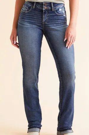BKE Dark Blue Women's Skinny Jeans thumbnail 1