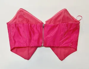 Superdown Clara Cut Out Top in Hot Pink XS thumbnail 9