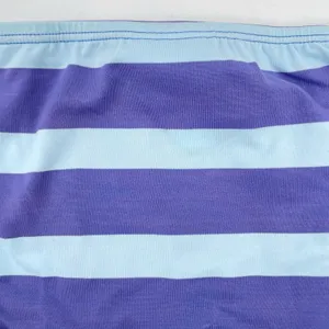 Ralph Lauren Sport Blue Aqua Y2K Wide Stripe Bikini Bottoms Coastal Pool Size 10 thumbnail 5