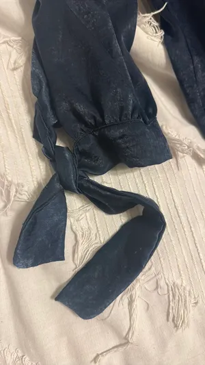 Navy Off-The-Shoulder Top thumbnail 2