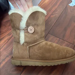 UGG Brown Shearling-Lined Boots thumbnail 1