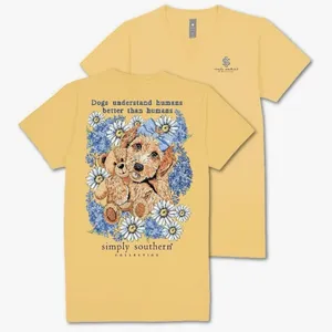 NWT Simply Southern Short Sleeve T-Shirt Size XL Doodle Dog thumbnail 1