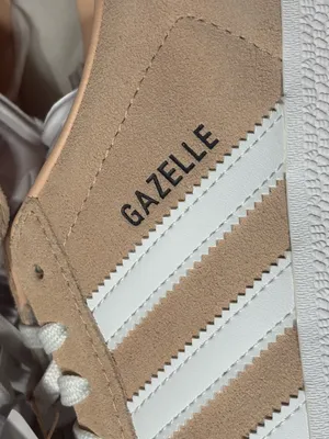 Adidas Gazelle Bold Shoes tan and white thumbnail 2