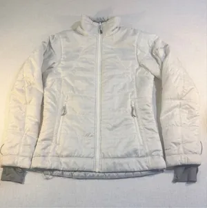 Columbia Women’s Small Omni-Heat Quilted Puffer Jacket White Plaid thumbnail 1
