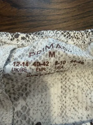 Primark Leopard Lace Cami Pajamas Size Medium NWT - C27-086 thumbnail 9