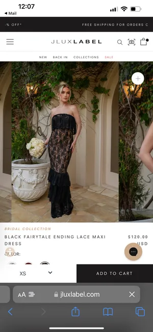 JLUXLABEL Brand New Black Lace Dress thumbnail 6