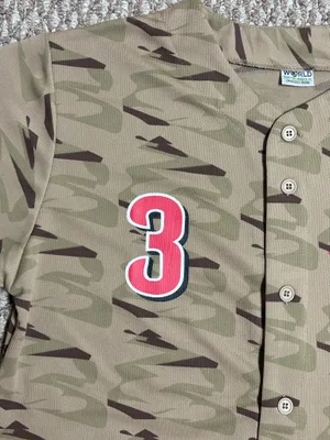 Cincinnati Reds Camouflage Ken Griffey Jr #3 MLB Jersey thumbnail 5
