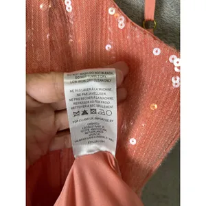 Hutch Coral Pink Sequin Notched Neck‎ Sleeveless Party Mini Dress Women's 10 thumbnail 7