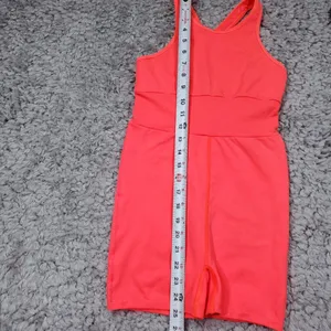 READ Free People Movement Every Single Time Runsie Neon Coral Orange Size XS/S thumbnail 10