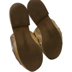 Paprika Bow Mule Ruched Slip-On Gold 7.5 thumbnail 7