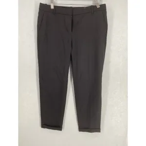 J. Crew Cafe Capri Pants Black Wool Blend Cropped Trousers Womens Size 4 thumbnail 2