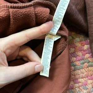 ATHLETA MARLED BURNT ORANGE FLEECE LINED QUARTER ZIP  PULLOVER thumbnail 6